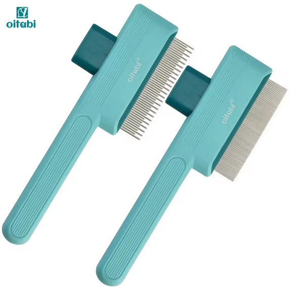 Peigne retractable à puce et anti chenille pour animaux de compagnie